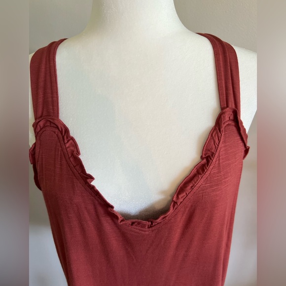 Maurices NWT Burnt Orange Racerback Tank Size 0X - Picture 3 of 5